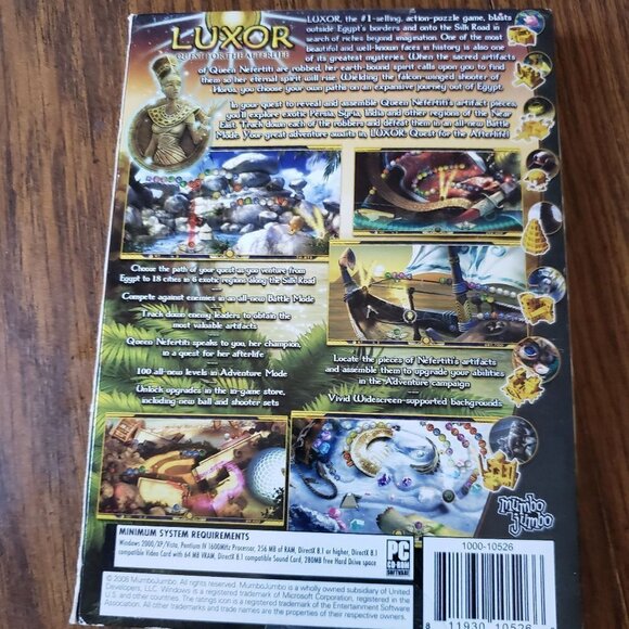 Video Game PC Luxor Quest for the Afterlife NEW SEALED - Picture 2 of 2